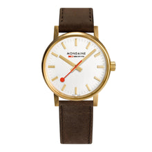 Load image into Gallery viewer, Mondaine Official evo2 40mm Golden Stainless Steel watch front