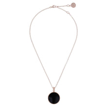 Load image into Gallery viewer, Bronzallure Black Onyx  Disc Necklace