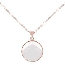 Load image into Gallery viewer, Bronzallure Mother of Pearl  Disc Necklace