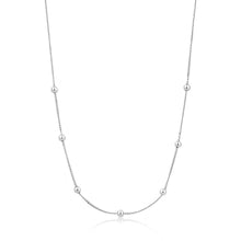 Load image into Gallery viewer, Ania Haie Modern Beaded Necklace - Silver