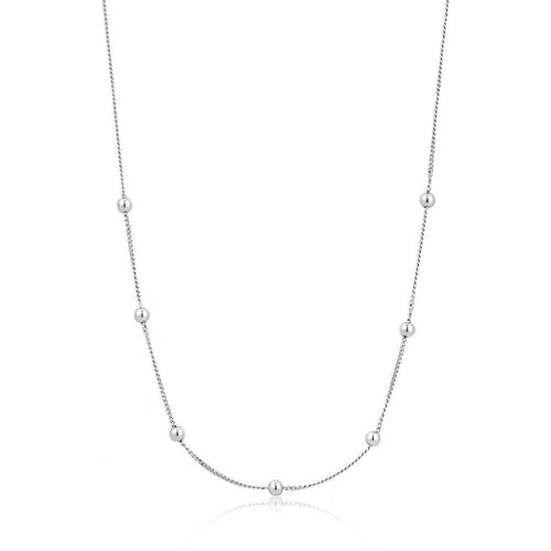 Ania Haie Modern Beaded Necklace - Silver