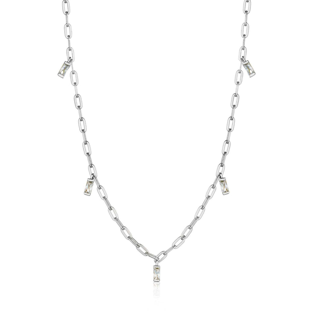 Ania Haie Glow Drop Necklace - Silver