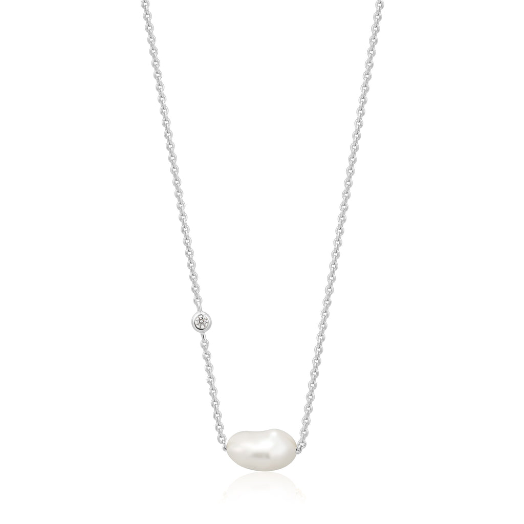 Ania Haie Pearl Necklace Silver