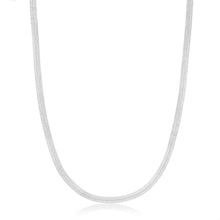 Load image into Gallery viewer, Ania Haie Silver Flat Snake Chain Necklace