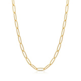 Ania Haie Gold Paperclip Chunky Chain Necklace