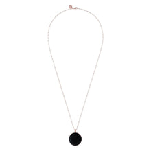 Load image into Gallery viewer, Bronzallure Black Onyx  Big Disc Necklace