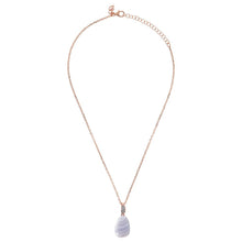 Load image into Gallery viewer, Bronzallure Necklace With Stone Pendant And Pave© Details