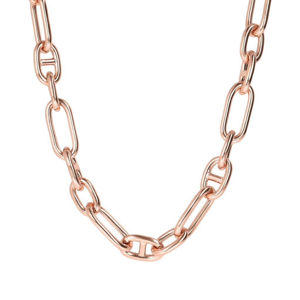 Bronzallure Oval Chain Necklace