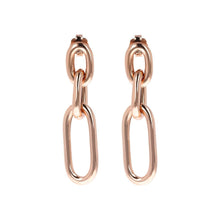 Load image into Gallery viewer, Bronzallure Oval Chain Earrings