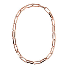 Load image into Gallery viewer, Bronzallure Elongated Link Necklace