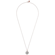 Load image into Gallery viewer, Bronzallure Pave Disc Necklace