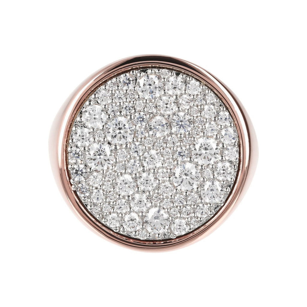 Bronzallure Pave Signet Ring