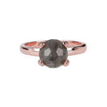 Load image into Gallery viewer, Bronzallure Small Solitaire Ring with Colourful Semi Precious Stone