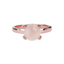 Load image into Gallery viewer, Bronzallure Small Solitaire Ring with Colourful Semi Precious Stone
