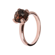 Load image into Gallery viewer, Bronzallure Small Solitaire Ring with Colourful Semi Precious Stone