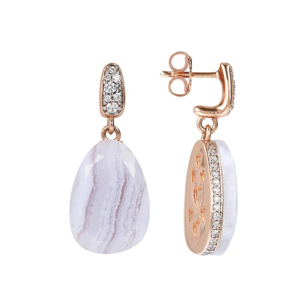 Bronzallure Preziosa Earrings With Natural Stone