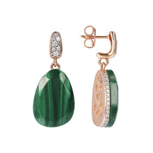 Load image into Gallery viewer, Bronzallure Preziosa Earrings With Natural Stone