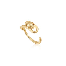 Load image into Gallery viewer, Ania Haie Gold Orb Claw Adjustable Ring