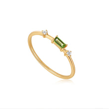 Load image into Gallery viewer, Ania Haie 14kt Gold Tourmaline and White Sapphire Ring