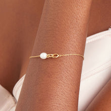 Load image into Gallery viewer, Ania Haie Gold Pearl Link Chain Bracelet