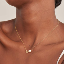 Load image into Gallery viewer, Ania Haie Gold Pearl Link Chain Necklace