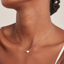 Load image into Gallery viewer, Ania Haie Silver Pearl Link Chain Necklace