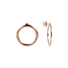 Load image into Gallery viewer, Bronzallure Small Circle Earrings Golden Ros&egrave;