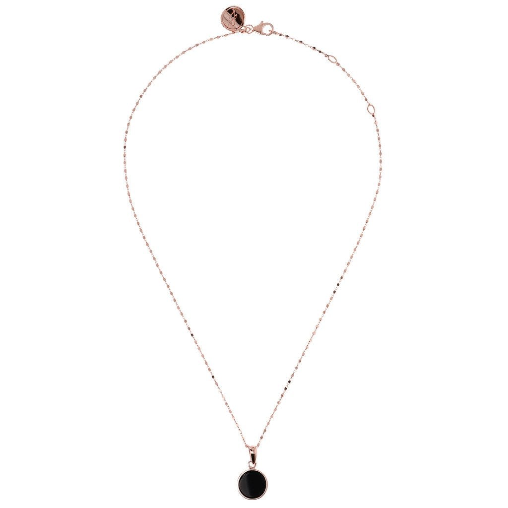 Bronzallure Small Disc Pendant Necklace