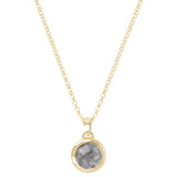 Bronzallure Golden Natural Stone Necklace