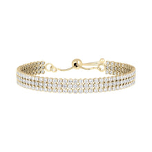 Load image into Gallery viewer, Bronzallure Gold Tennis Bracelet