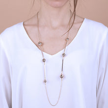 Load image into Gallery viewer, Bronzallure Balls Necklace Golden Ros&egrave;