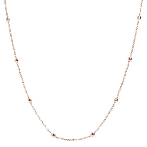 Bronzallure Mini Rolo Beaded Chain
