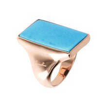Load image into Gallery viewer, Bronzallure Rectangular Stone Adjustable Ring
