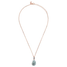 Load image into Gallery viewer, Bronzallure Necklace With Stone Pendant And Pave© Details