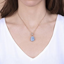 Load image into Gallery viewer, Bronzallure Necklace With Stone Pendant And Pave© Details