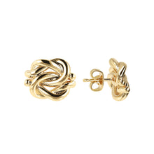 Load image into Gallery viewer, Bronzallure Knot Golden Earrings| The Jewellery Boutique