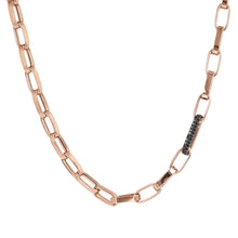 Load image into Gallery viewer, Bronzallure Bold Forzatina Chain Necklace with Pavé Detail