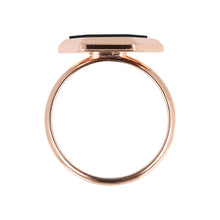 Load image into Gallery viewer, Bronzallure Hexagonal Flat Stone Ring| The Jewellery Boutique