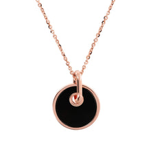 Load image into Gallery viewer, Bronzallure Alba Round Disc Necklace 40.6cm