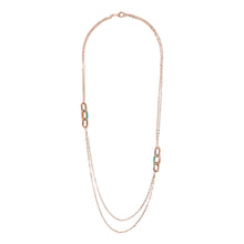 Load image into Gallery viewer, Bronzallure Miss Enamel Oval Necklace 91.4cm