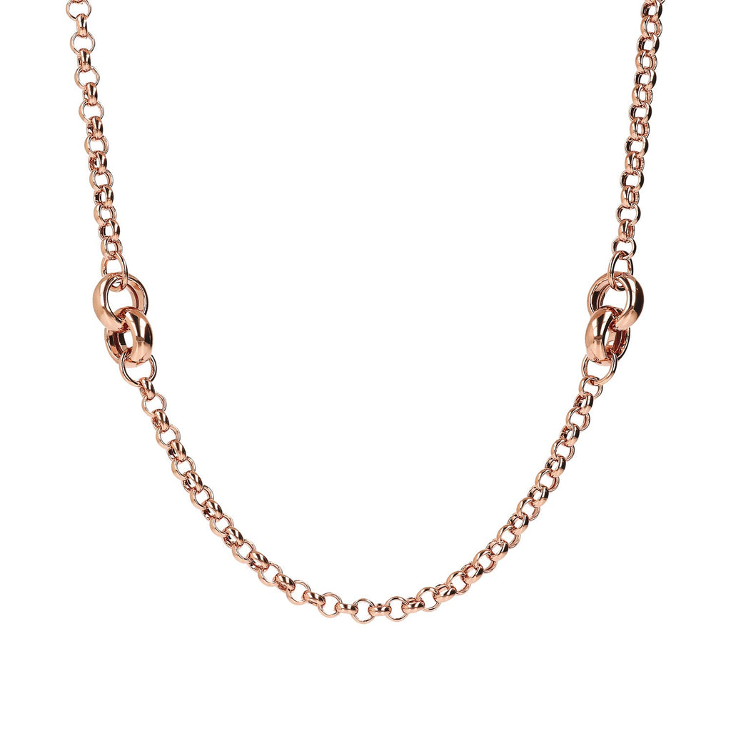 Bronzallure Purezza Long Rolo Link Necklace 91.4cm