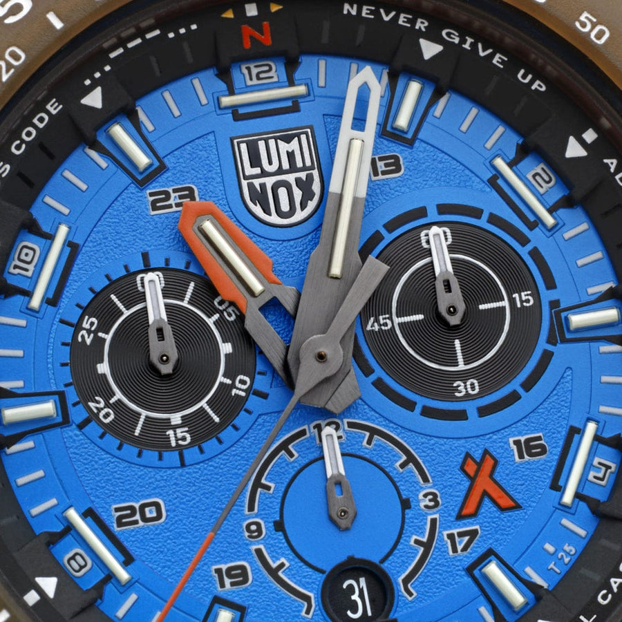 Luminox Bear Grylls Survival MASTER x #Tide ECO Chronograph Watch Blue