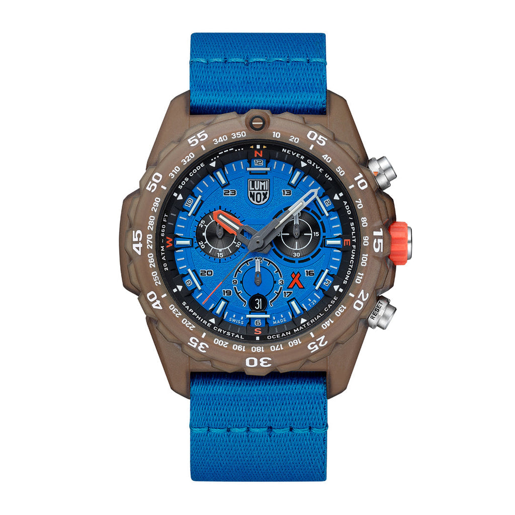 Luminox Bear Grylls Survival MASTER x #Tide ECO Chronograph Watch Blue