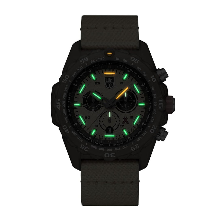 Luminox Bear Grylls Survival MASTER x #Tide ECO Chronograph Watch Yellow