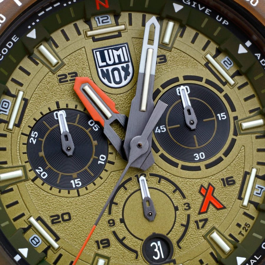 Luminox Bear Grylls Survival MASTER x #Tide ECO Chronograph Watch Green