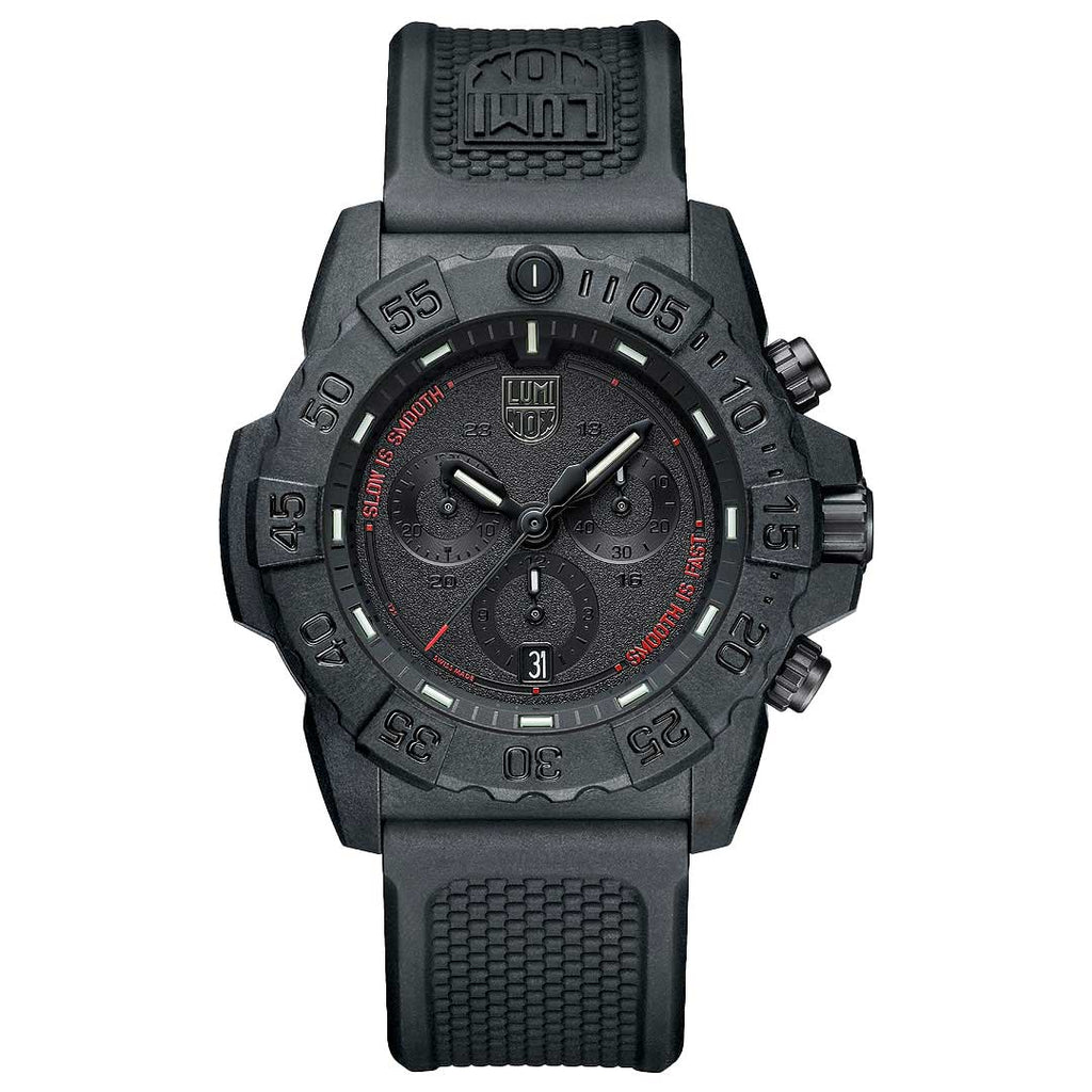 Luminox Navy SEAL Chronograph "Slow is Smooth, Smooth is Fast" 45mm Military Watch - 3581.SIS