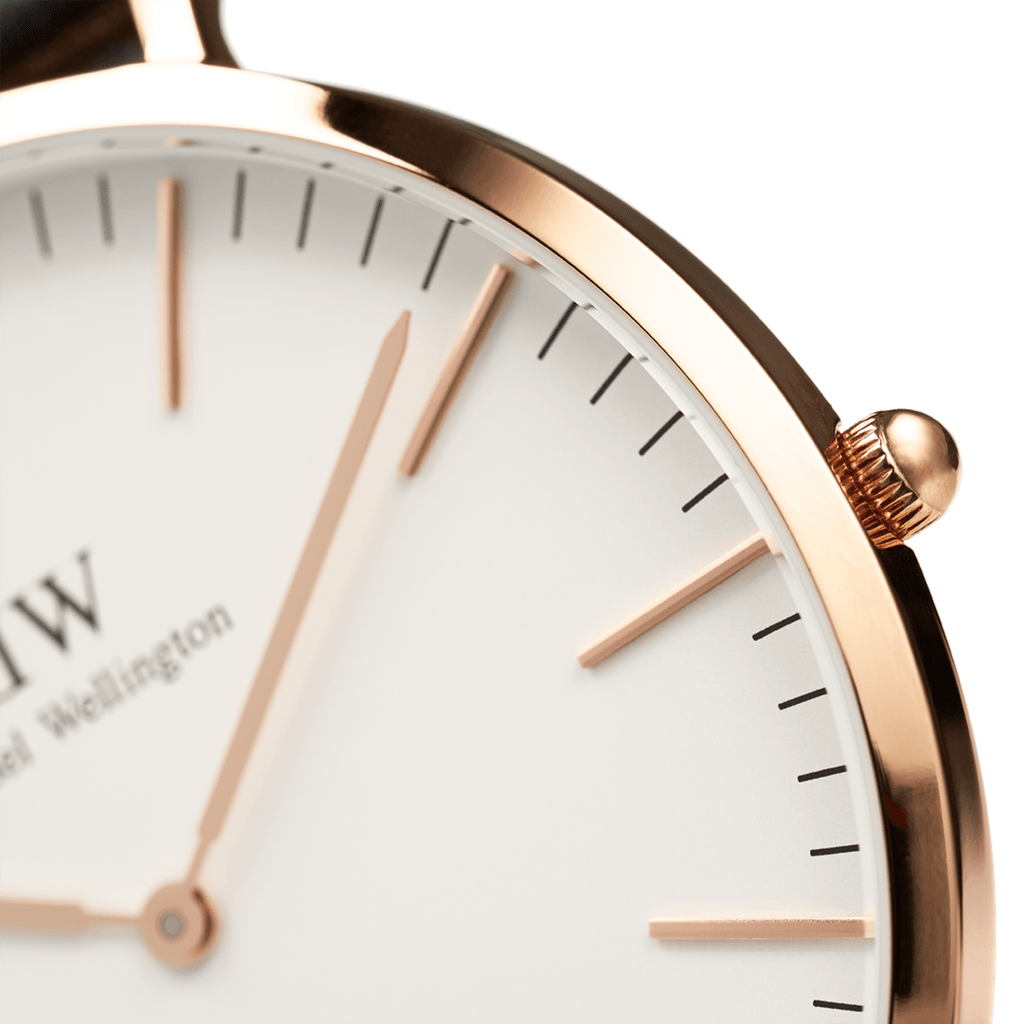 Daniel Wellington Classic 40 Sheffield Rose Gold & White Watch