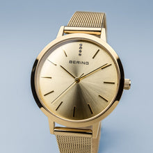 Load image into Gallery viewer, Bering Classic Polished Gold 34mm Mesh Watch