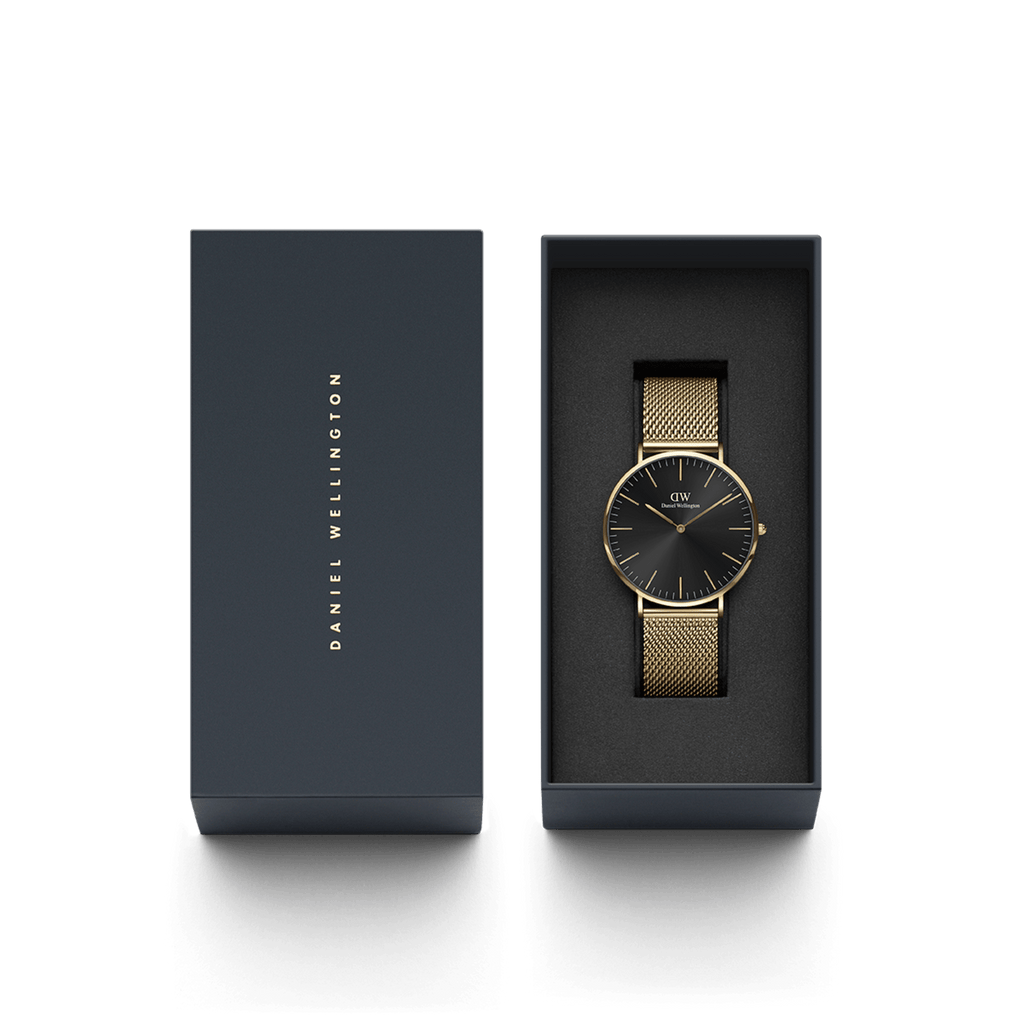 Daniel Wellington Classic 40 Evergold Gold & Onyx Watch