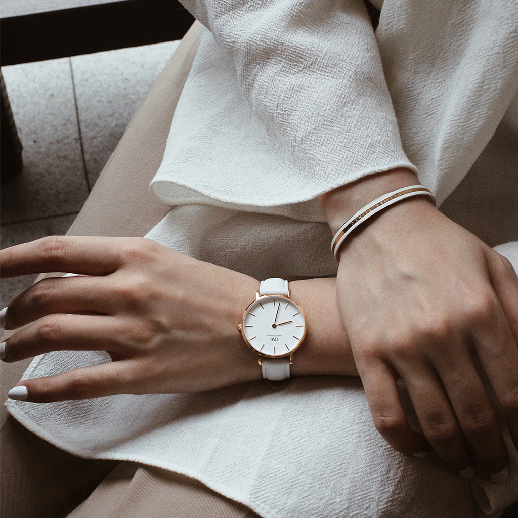 Daniel Wellington Petite 32 Bondi Rose Gold & White Watch